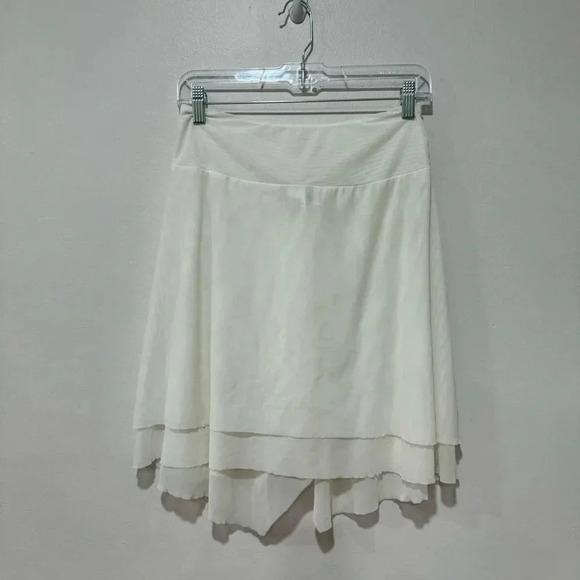 Tommy bahama chiffon mesh asymmetrical skirt with ruffle detail XS - Picture 2 of 8